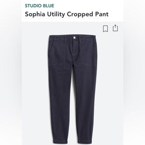 Studio Blue Cropped Navy Pants